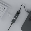 SAVIO SAVIO AK-58 3-PORTOWY HUB USB-A Z ADAPTEREM RJ-45