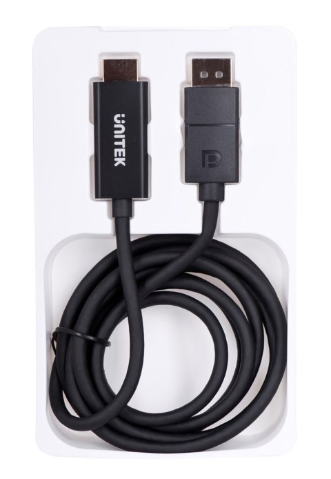 UNITEK UNITEK ADAPTER KABEL DP 1.2 - HDMI, 4K 60HZ, 1,9M UNITEK UNITEK ADAPTER KABEL DP 1.2 - HDMI, 4K 60HZ, 1,9M