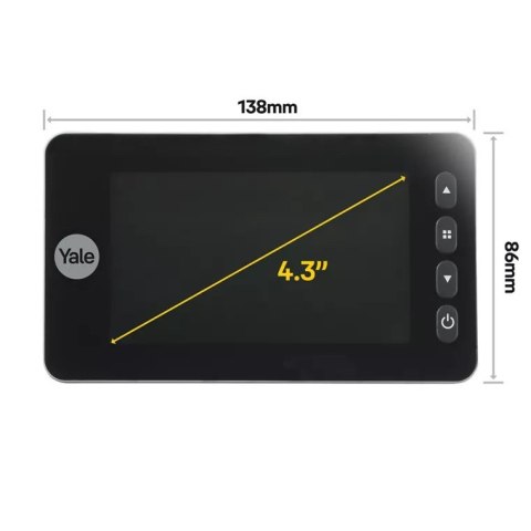 Yale Elektroniczny wizjer drzwiowy Yale 5800 Digital Door Viewer 4,3" Yale Elektroniczny wizjer drzwiowy Yale 5800 Digital Door Viewer 4,3"