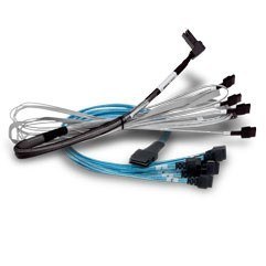 BROADCOM Broadcom Cable, x8 8654 to 2x4 8643 (White), SMC 1M