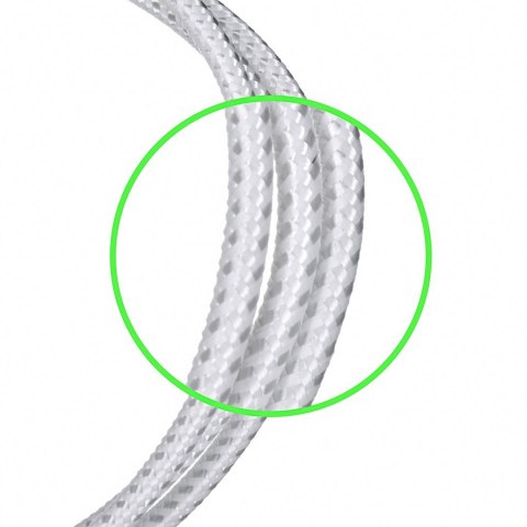 Belkin Kabel Belkin BoostCharge Braided Lightning to USB-A Cable 2m oplot White Belkin Kabel Belkin BoostCharge Braided Lightning to USB-A Cable 2m oplot White