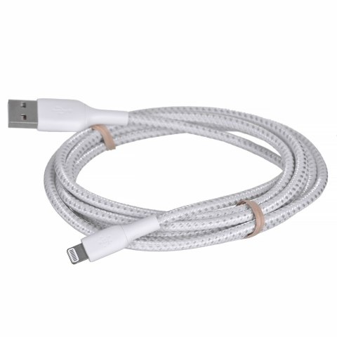 Belkin Kabel Belkin BoostCharge Braided Lightning to USB-A Cable 2m oplot White Belkin Kabel Belkin BoostCharge Braided Lightning to USB-A Cable 2m oplot White