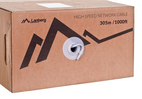 Lanberg Kabel sieciowy Lanberg LCU6-12CU-0305-S (UTP; 305m; kat. 6; kolor szary) Lanberg Kabel sieciowy Lanberg LCU6-12CU-0305-S (UTP; 305m; kat. 6; kolor szary)