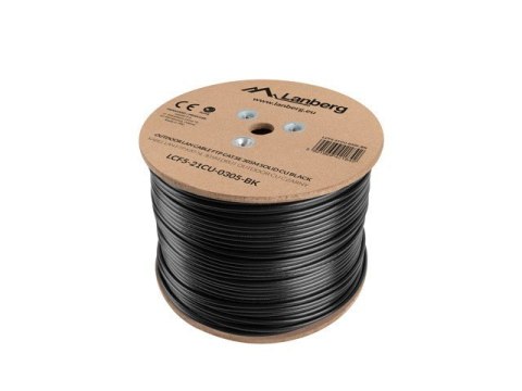 Lanberg Kabel sieciowy zewnętrzne Lanberg LCF5-21CU-0305-BK (FTP; 305m; kat. 5e; kolor czarny) Lanberg Kabel sieciowy zewnętrzne Lanberg LCF5-21CU-0305-BK (FTP; 305m; kat. 5e; kolor czarny)