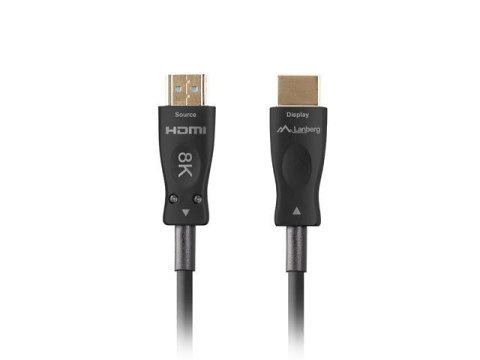 Lanberg LANBERG KABEL HDMI M/M V2.1 20M 8K OPTYCZNY AOC CA-HDMI-30FB-0200-BK Lanberg LANBERG KABEL HDMI M/M V2.1 20M 8K OPTYCZNY AOC CA-HDMI-30FB-0200-BK