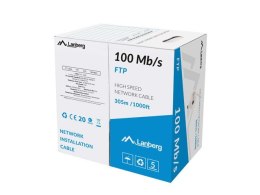 Lanberg LANBERG KABEL LAN FTP 100MB/S 305M DRUT CCA SZARY