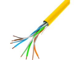 Lanberg LANBERG KABEL LAN UTP 100MB/S 305M DRUT CCA ŻÓŁTY