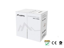 Lanberg LANBERG KABEL UTP KAT.5E 305M DRUT CU CZARNY FLUKE PASSED LCU5-12CU-0305-BK