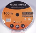 Libox LIBOX KABEL KONCENTRYCZNY PCC80 ŻYŁA 0,8MM CU 100M