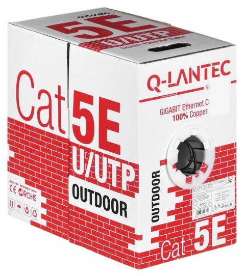 Q-LANTEC Q-LANTEC Kabel sieciowy UTP kat.5e PE ZEWNĘTRZNY SUCHY 305m Q-LANTEC Q-LANTEC Kabel sieciowy UTP kat.5e PE ZEWNĘTRZNY SUCHY 305m