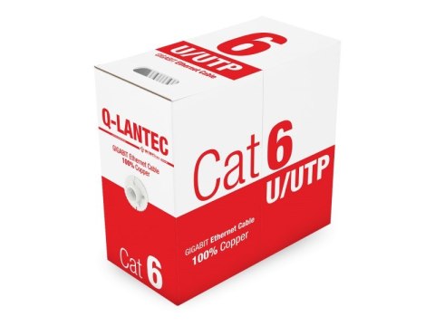 Q-LANTEC Q-LANTEC Kabel sieciowy UTP kat.6 PVC Eca 305m Q-LANTEC Q-LANTEC Kabel sieciowy UTP kat.6 PVC Eca 305m