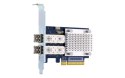QNAP Qnap QXP-16G2FC, 2x 16Gb Gen 5 Fibre Channel card with SFP+ transceivers(2x 16Gb LC SR), PCIe Gen3 x8, Low profile, up to 125 me