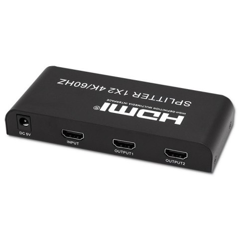 Qoltec QOLTEC ROZDZIELACZ SPLITTER 2XHDMI 4KX2K | 6GB/S | 60HZ Qoltec QOLTEC ROZDZIELACZ SPLITTER 2XHDMI 4KX2K | 6GB/S | 60HZ