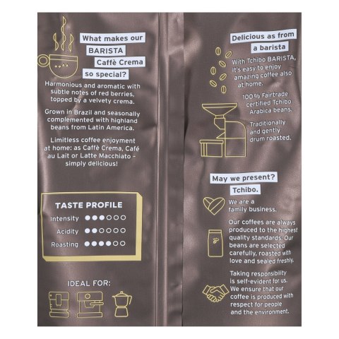 Tchibo Kawa Tchibo Barista Caffe Crema 1KG ziarnista Tchibo Kawa Tchibo Barista Caffe Crema 1KG ziarnista