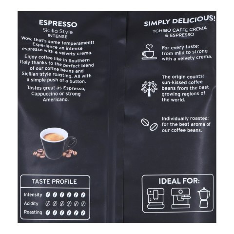 Tchibo Kawa Ziarnista Tchibo Espresso Sicilia Style 1KG Tchibo Kawa Ziarnista Tchibo Espresso Sicilia Style 1KG