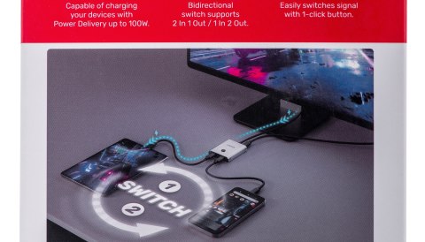 UNITEK UNITEK PRZEŁĄCZNIK USB-C 4K 144HZ, DWUKIERUNKOWY UNITEK UNITEK PRZEŁĄCZNIK USB-C 4K 144HZ, DWUKIERUNKOWY