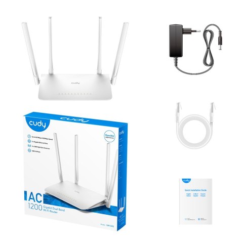 CUDY Router CUDY WR1300 LAN Gigabit AC1200 Dual Band WiFi Mesh CUDY Router CUDY WR1300 LAN Gigabit AC1200 Dual Band WiFi Mesh