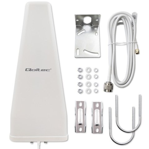 Qoltec QOLTEC ANTENA 4G LTE DUAL | 14DBI | DOOKÓLNA | ZEWNĘTRZNA Qoltec QOLTEC ANTENA 4G LTE DUAL | 14DBI | DOOKÓLNA | ZEWNĘTRZNA