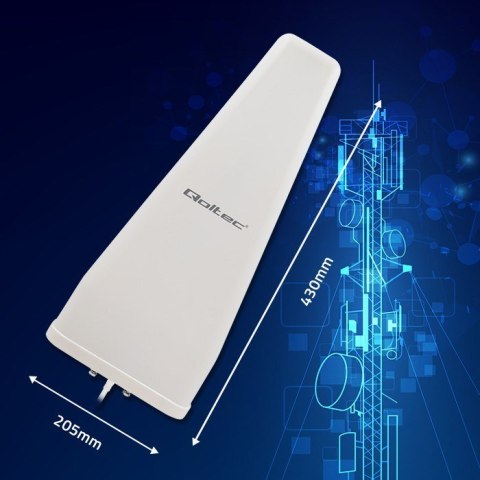 Qoltec QOLTEC ANTENA 4G LTE DUAL | 14DBI | DOOKÓLNA | ZEWNĘTRZNA Qoltec QOLTEC ANTENA 4G LTE DUAL | 14DBI | DOOKÓLNA | ZEWNĘTRZNA