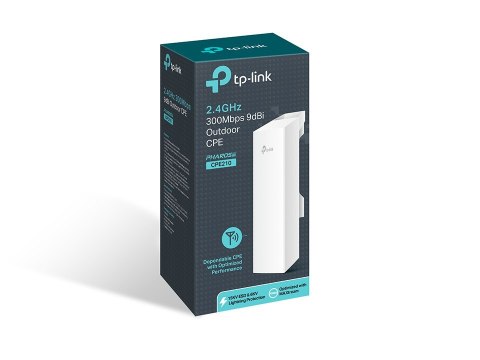TP-LINK Access Point TP-LINK CPE210 OUTDOOR (11 Mb/s - 802.11b, 150 Mb/s - 802.11n, 300 Mb/s - 802.11n, 54 Mb/s - 802.11g) TP-LINK Access Point TP-LINK CPE210 OUTDOOR (11 Mb/s - 802.11b, 150 Mb/s - 802.11n, 300 Mb/s - 802.11n, 54 Mb/s - 802.11g)