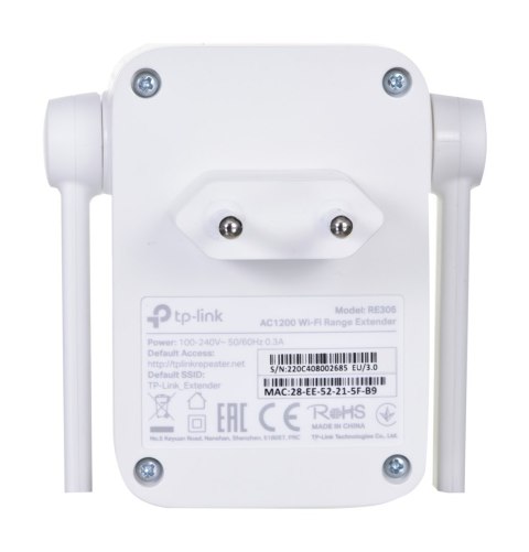 TP-LINK Wzmacniacz sieciowa TP-LINK RE305 TP-LINK Wzmacniacz sieciowa TP-LINK RE305