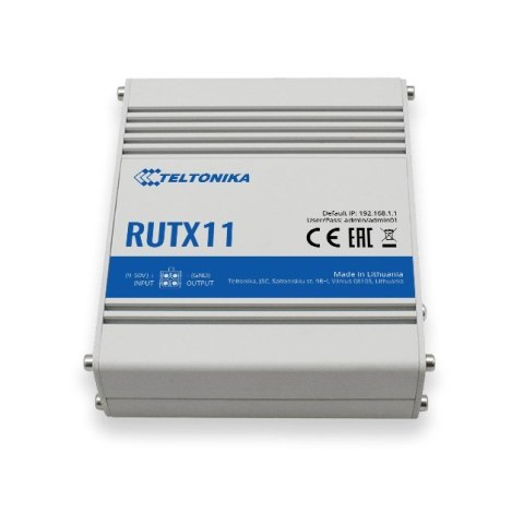 Teltonika Router bezprzewodowy Teltonika RUTX11000000 (3G/4G/LTE SIM, 3G/4G/LTE USB; 2,4 GHz, 5 GHz) Teltonika Router bezprzewodowy Teltonika RUTX11000000 (3G/4G/LTE SIM, 3G/4G/LTE USB; 2,4 GHz, 5 GHz)