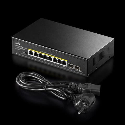 CUDY Switch CUDY GS1008PS2 8-Port Gigabit PoE+ 120W 2xSFP CUDY Switch CUDY GS1008PS2 8-Port Gigabit PoE+ 120W 2xSFP