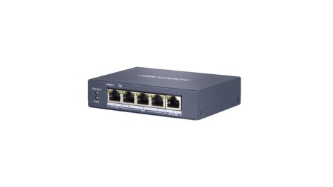 Hikvision HIKVISION Przełącznik 4xPoE (1x HiPoE 60W), 1xUplink