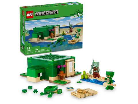 Lego LEGO Minecraft 21254 Domek na plaży żółwi Lego LEGO Minecraft 21254 Domek na plaży żółwi