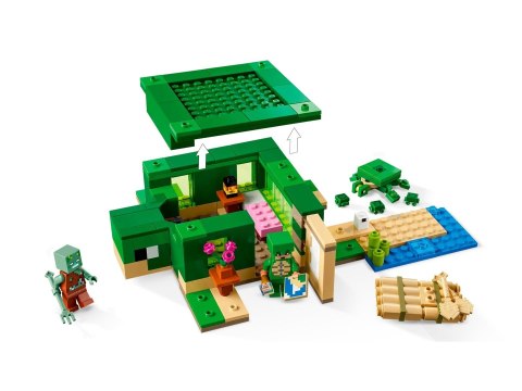 Lego LEGO Minecraft 21254 Domek na plaży żółwi Lego LEGO Minecraft 21254 Domek na plaży żółwi