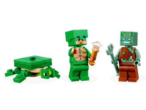 Lego LEGO Minecraft 21254 Domek na plaży żółwi Lego LEGO Minecraft 21254 Domek na plaży żółwi