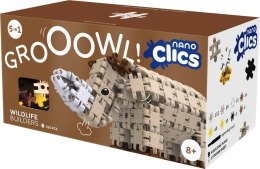 CLICS Nano Clics - konstrukcyjne, belgijskie klocki - Dzika Przyroda - Zestaw 250 elementów
