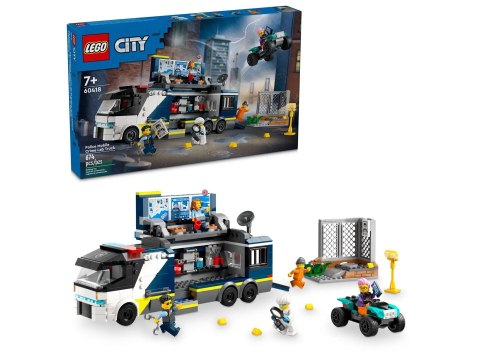 Lego LEGO City 60418 Policyjna ciężarówka z laboratorium kryminalnym Lego LEGO City 60418 Policyjna ciężarówka z laboratorium kryminalnym