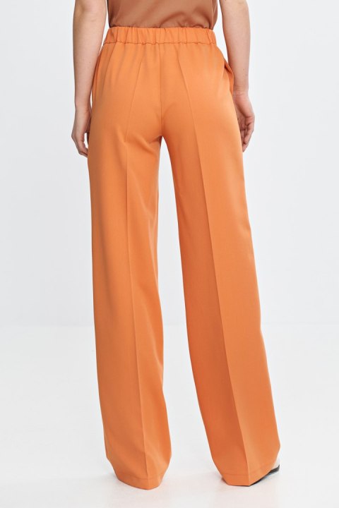 Spodnie wide leg z gumą w pasie SD113 Orange - Nife Spodnie wide leg z gumą w pasie SD113 Orange - Nife