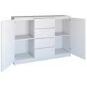 TOP E SHOP KOMODA 2 DRZWI 4 SZUFLADY BIAŁY