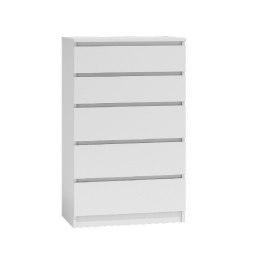 TOP E SHOP M5 MALWA KOMODA 5 SZUFLAD BIAŁY