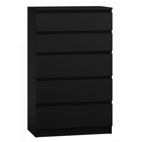 TOP E SHOP M5 MALWA KOMODA 5 SZUFLAD CZARNY TOP E SHOP M5 MALWA KOMODA 5 SZUFLAD CZARNY