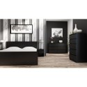TOP E SHOP M5 MALWA KOMODA 5 SZUFLAD CZARNY