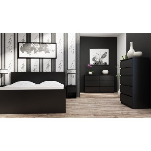 TOP E SHOP M5 MALWA KOMODA 5 SZUFLAD CZARNY TOP E SHOP M5 MALWA KOMODA 5 SZUFLAD CZARNY