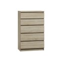 TOP E SHOP M5 MALWA KOMODA 5 SZUFLAD SONOMA