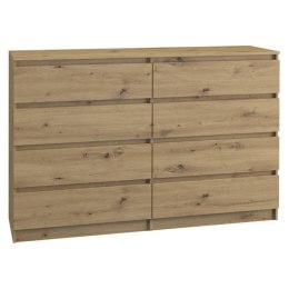 TOP E SHOP M8 MALWA KOMODA 140CM 8 SZUFLAD ARTISAN