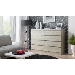 TOP E SHOP M8 MALWA KOMODA 140CM 8 SZUFLAD SONOMA