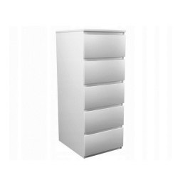 TOP E SHOP W5 KOMODA 5 SZUFLAD BIAŁY MAT