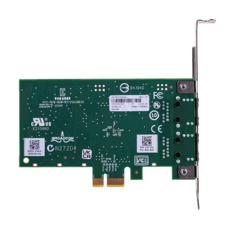 BROADCOM Broadcom karta sieciowa BCM5720-2P 2x 1GbE RJ45 PCIe NIC 2.0 x1 BROADCOM Broadcom karta sieciowa BCM5720-2P 2x 1GbE RJ45 PCIe NIC 2.0 x1