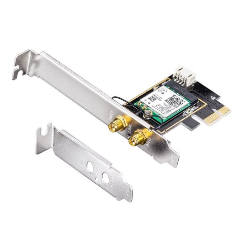 CUDY Karta sieciowa CUDY WE3000 AX5400 Wi-Fi 6 + BT 5.2 Intel AX210 PCIe CUDY Karta sieciowa CUDY WE3000 AX5400 Wi-Fi 6 + BT 5.2 Intel AX210 PCIe
