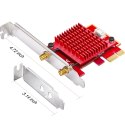 CUDY Karta sieciowa CUDY WE3000S AX5400 Wi-Fi 6 + BT 5.2 Intel AX210 Radiator PCIe