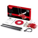 CUDY Karta sieciowa CUDY WE3000S AX5400 Wi-Fi 6 + BT 5.2 Intel AX210 Radiator PCIe