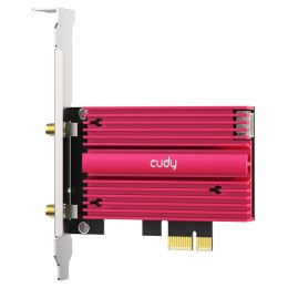 CUDY Karta sieciowa CUDY WE4000 AX5400 Wi-Fi 6/6E BT 5.2 Intel AX210NGW Radiator PCIe + Antena na kablu