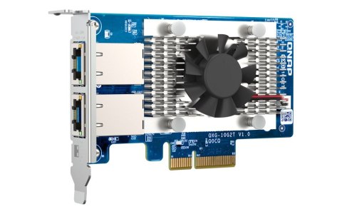 QNAP Qnap QXG-10G2T, 2x 10GbE, PCIe Gen3 x4, Low-profile QNAP Qnap QXG-10G2T, 2x 10GbE, PCIe Gen3 x4, Low-profile