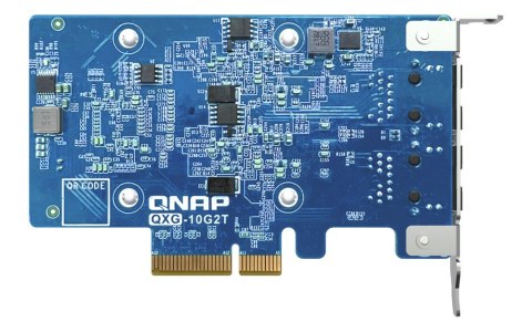 QNAP Qnap QXG-10G2T, 2x 10GbE, PCIe Gen3 x4, Low-profile QNAP Qnap QXG-10G2T, 2x 10GbE, PCIe Gen3 x4, Low-profile